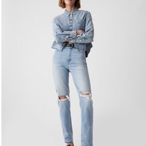 Gap Cheeky Straight High Rise Jeans - 8 Tall